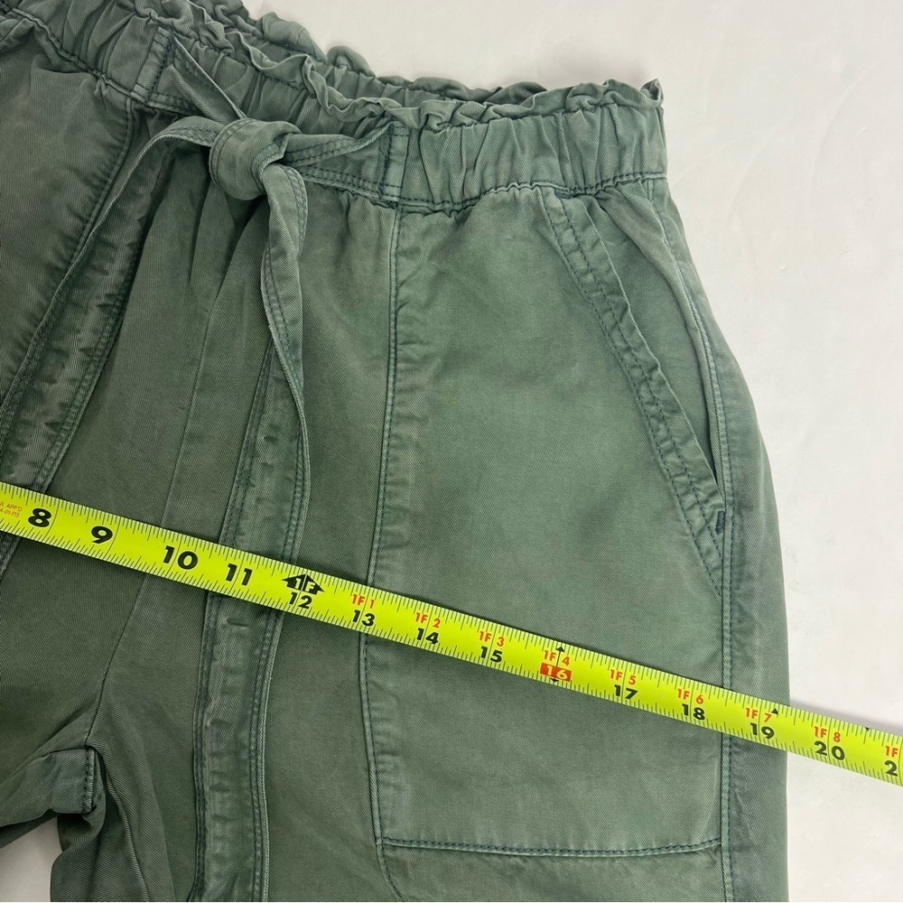 aerie Women’s Casual Pull On Pants Sz XS Green Pockets Elastic Waist Drawstring - Picture 10 of 14
